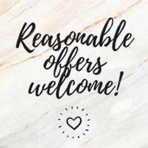 COPY - New - Reasonable Offers Welcome